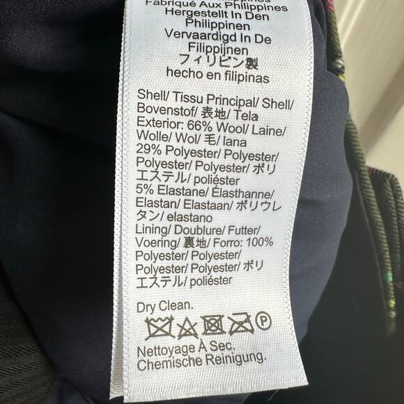 J Crew Kate Straight Leg Pant in Stewart Tartan Plaid Pants Wool Blend NWT - Picture 9 of 9